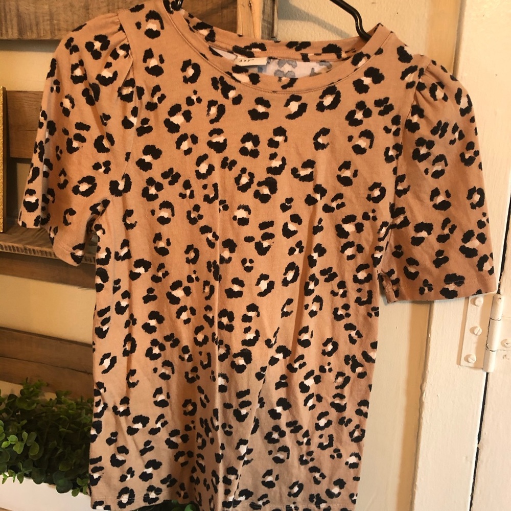 Leopard cotton tee